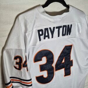 Chicago Bears Walter Payton Mitchell & Ness White NFL Legacy Jersey Size 56 2XL